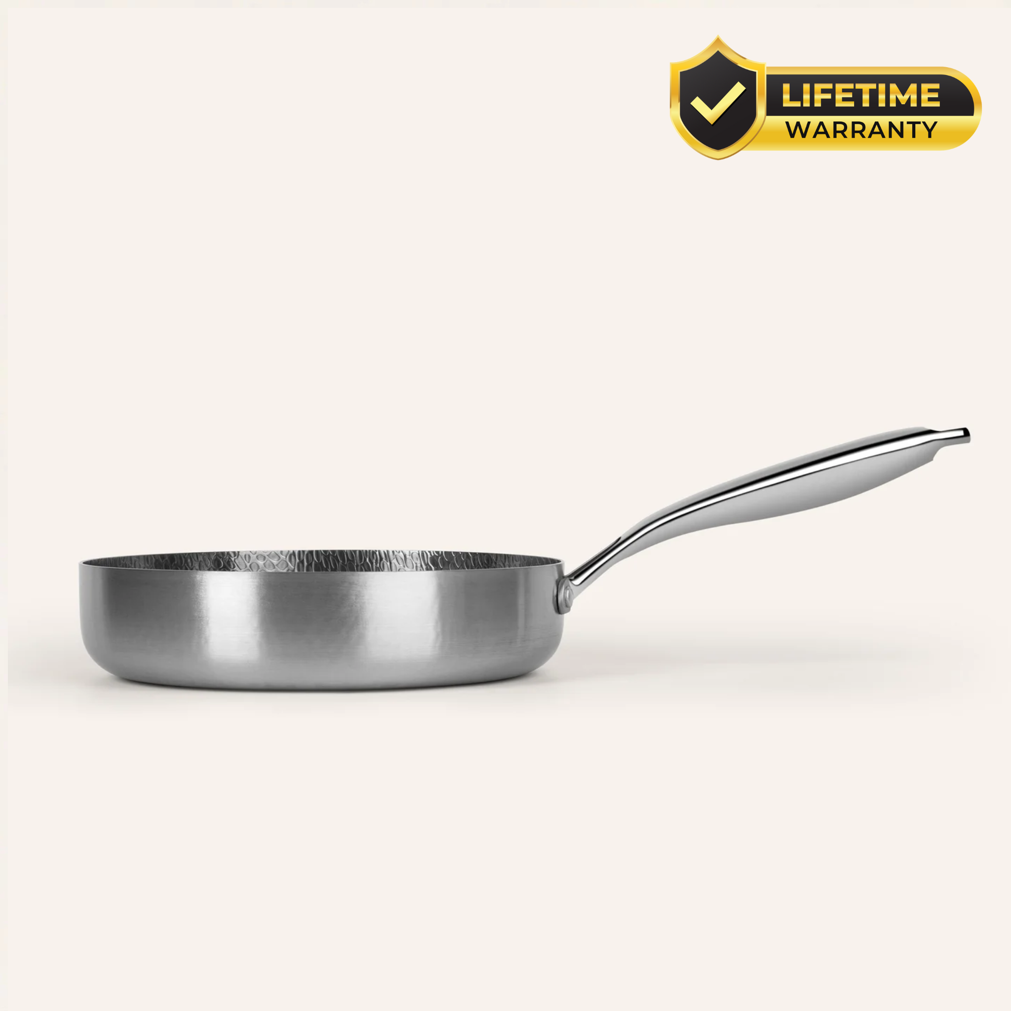 Titanium Hammered Deep Pan
