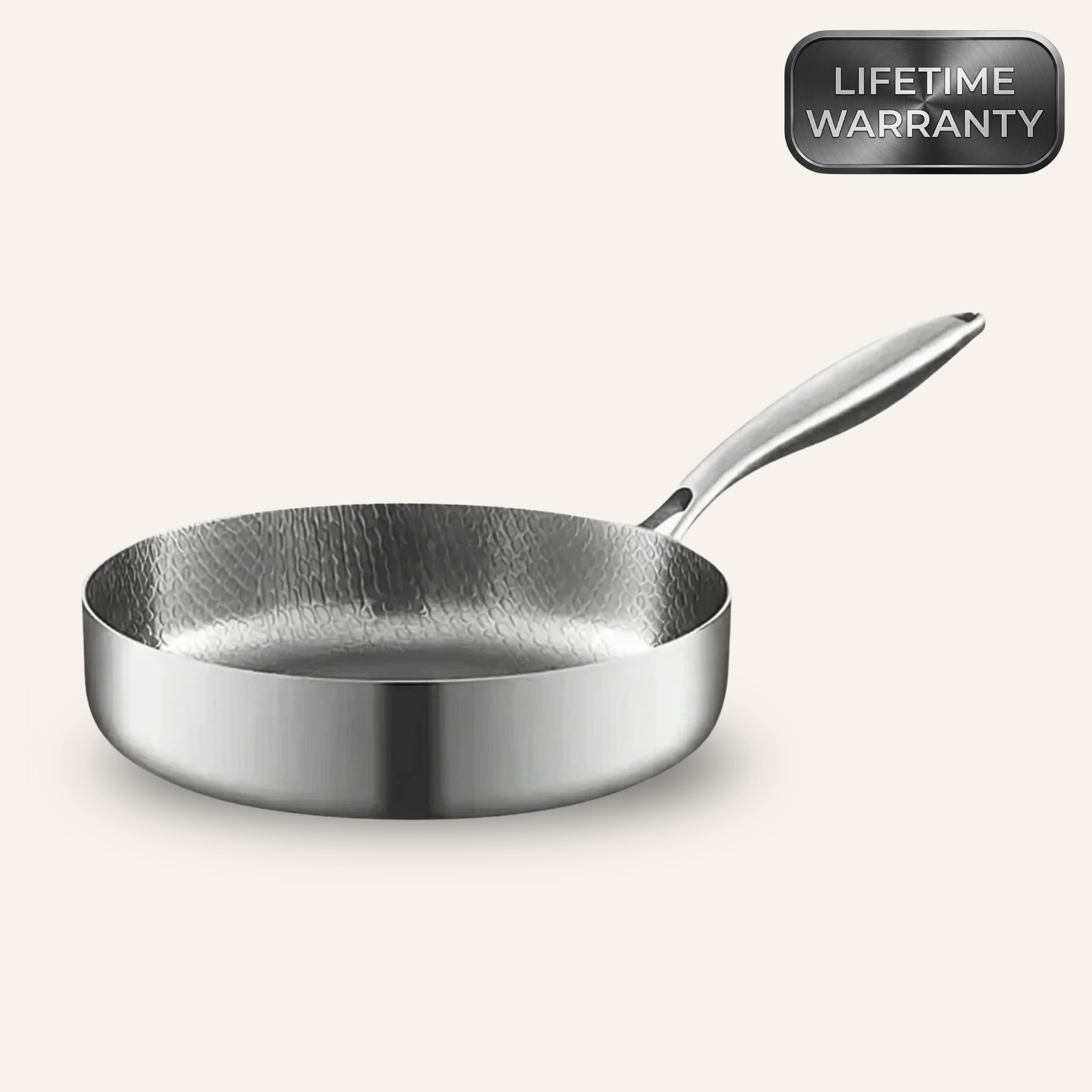Titanium Hammered Deep Pan