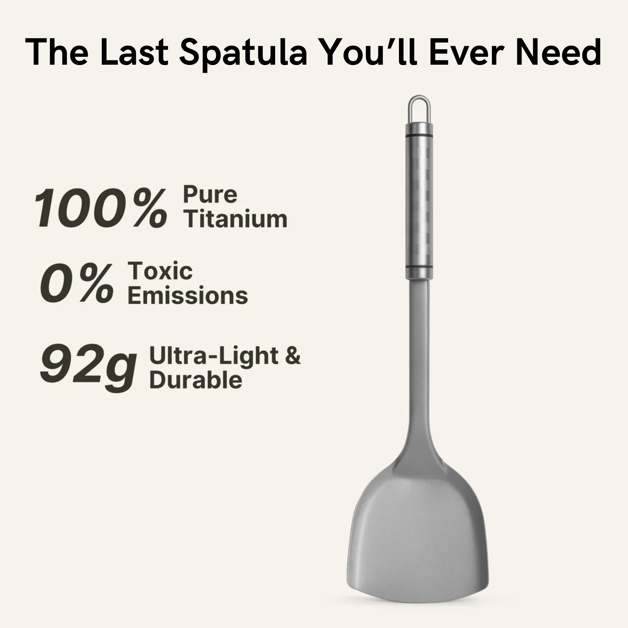 Titanium Hammered Pan + spatula